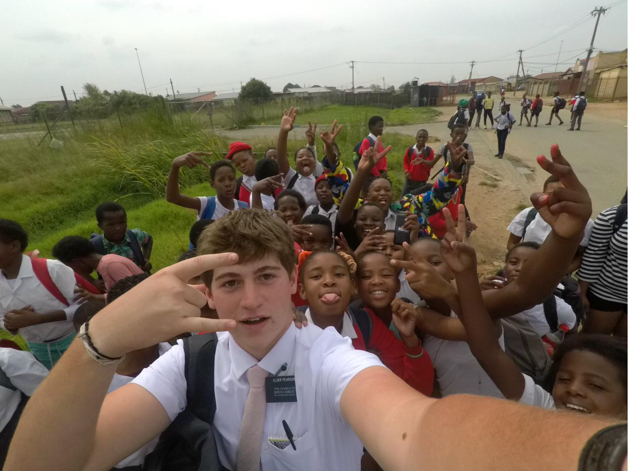 Tommy on his mission in South Africa